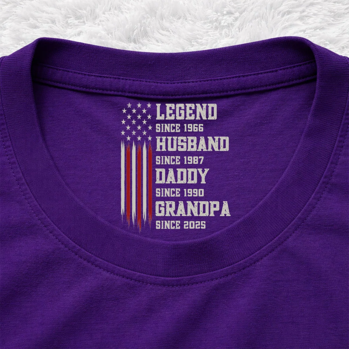 The Legend In Fact - Personalized Custom Inside Neck Print T-Shirt - Image 11