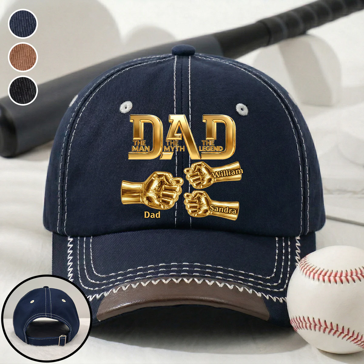 The Legend  - Personalized Custom Vintage Soft Baseball Cap