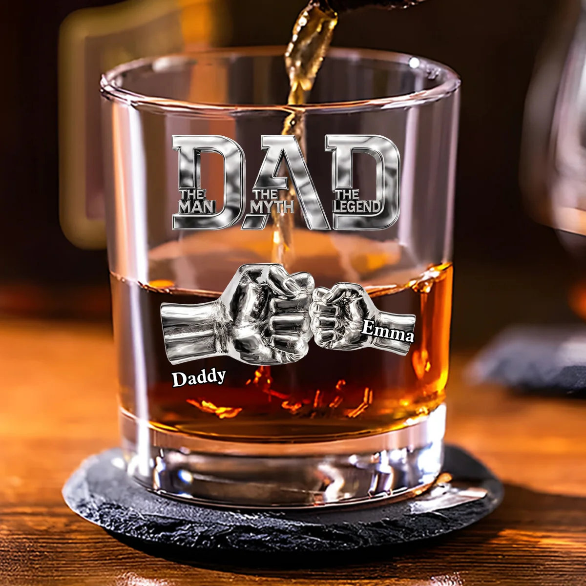 The Legend - Personalized Custom Whiskey Glass - Image 6