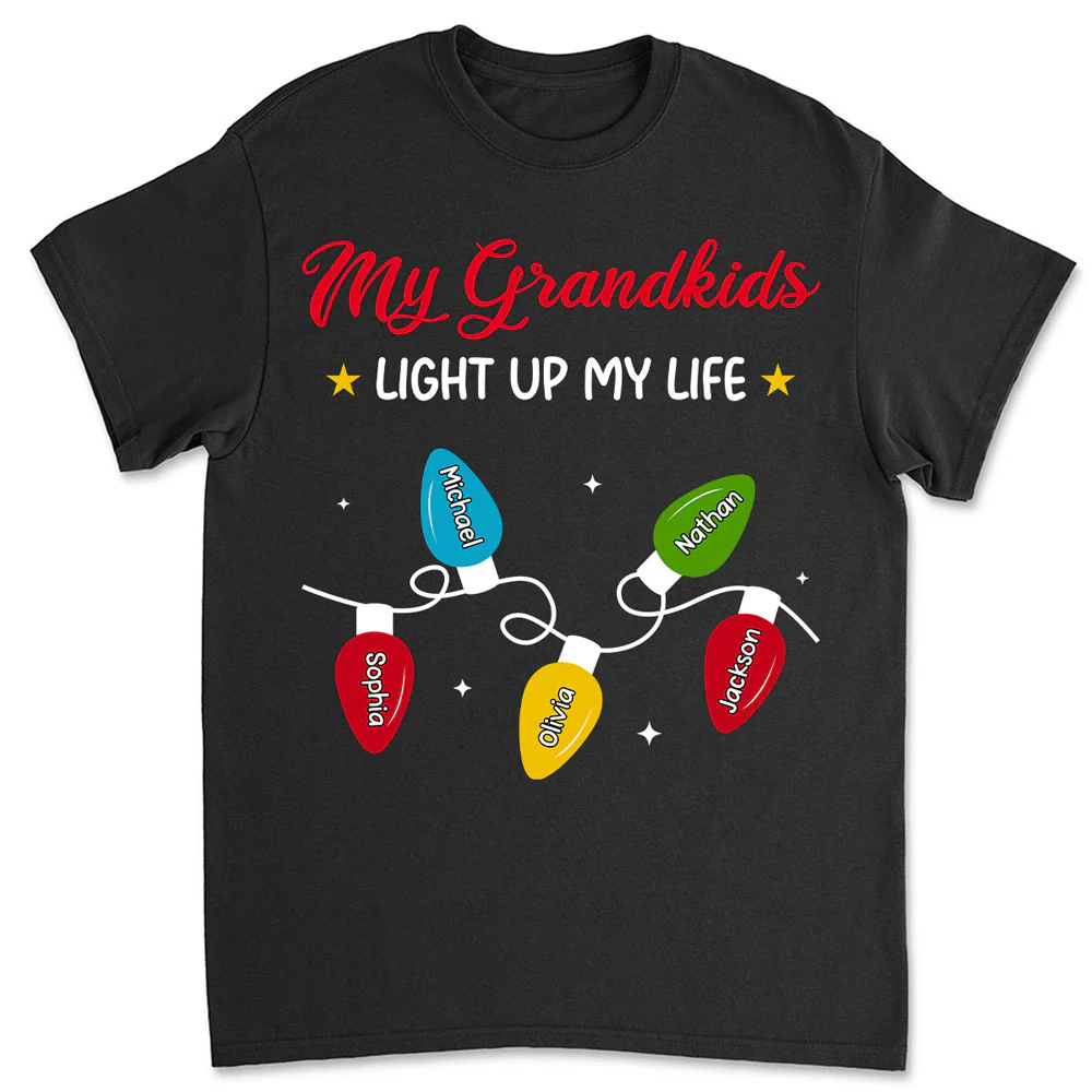 The Light Of Grandma Life - Personalized Custom Shirt