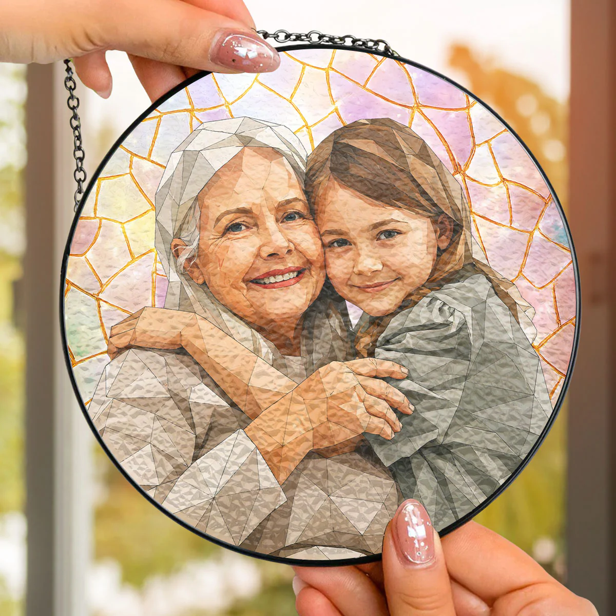 The Little Girl You Were - Personalized Custom Window Hanging Suncatcher - Image 5