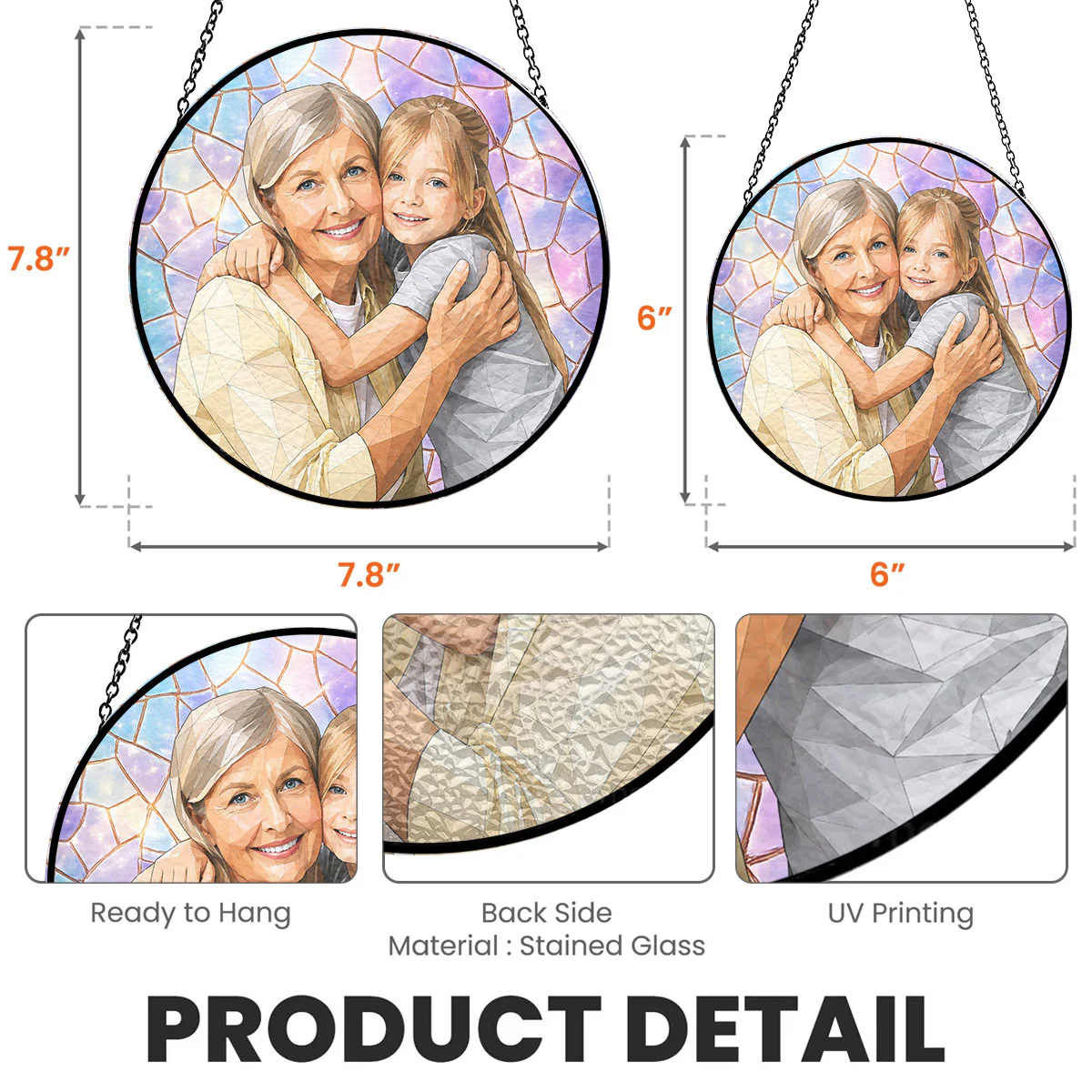 The Little Girl You Were - Personalized Custom Window Hanging Suncatcher - Image 6
