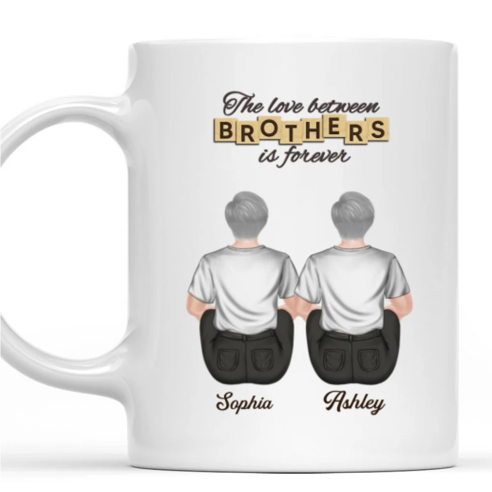 The Love Between Brothers And Sister - Personalized Custom Coffee Mug - Image 6