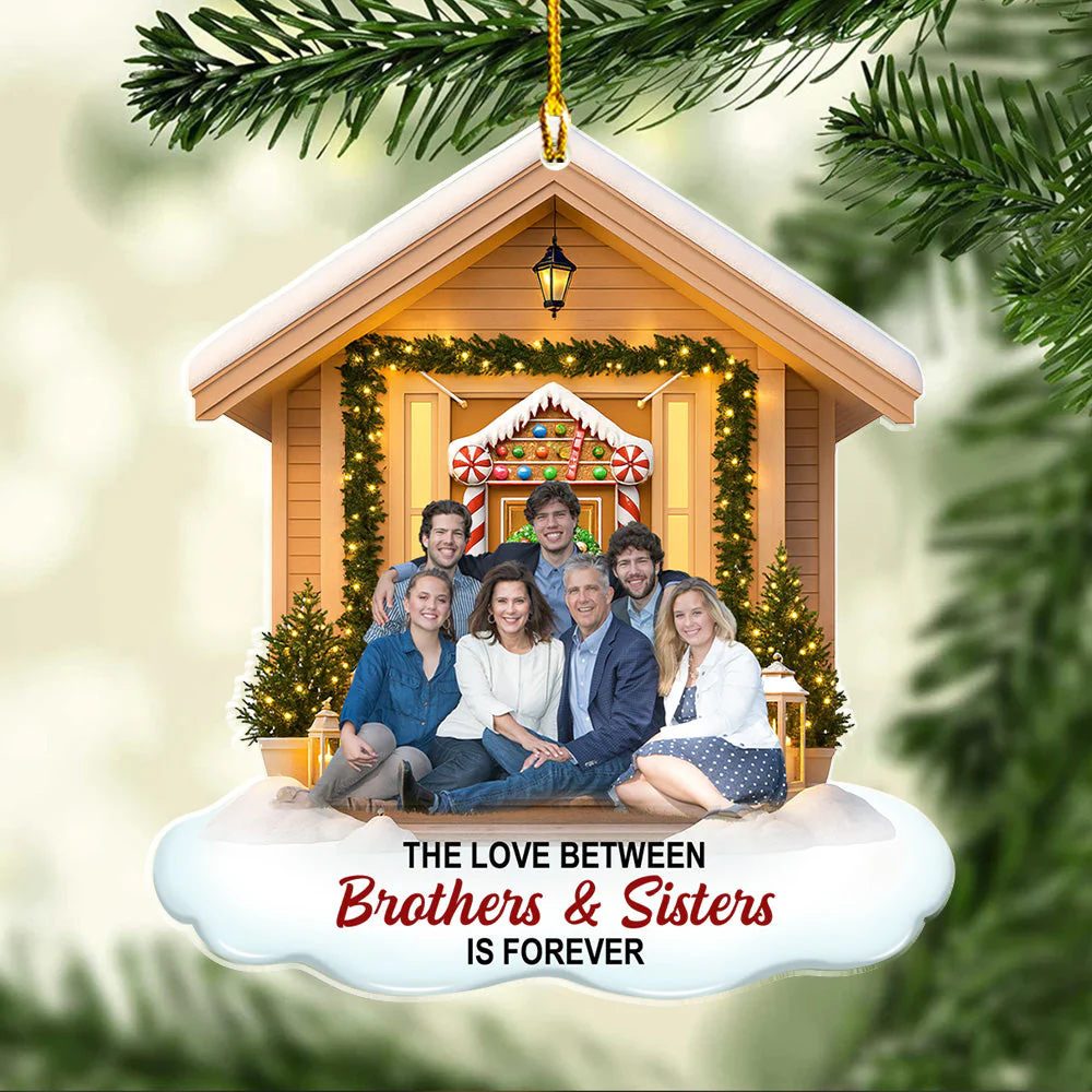The Love Between - Personalized Custom Acrylic Ornament - Image 2