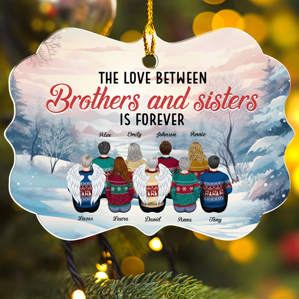 The Love Between - Personalized Custom Acrylic Ornament - Image 4