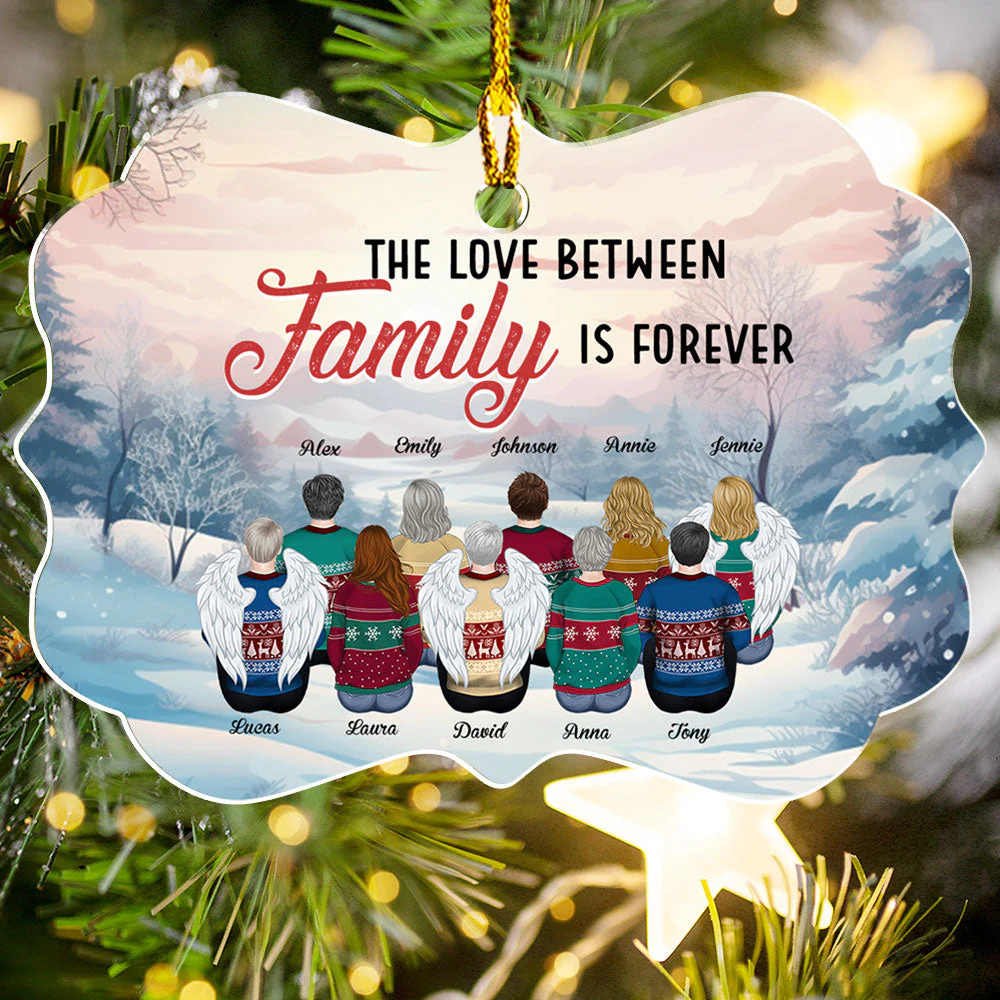 The Love Between - Personalized Custom Acrylic Ornament - Image 5