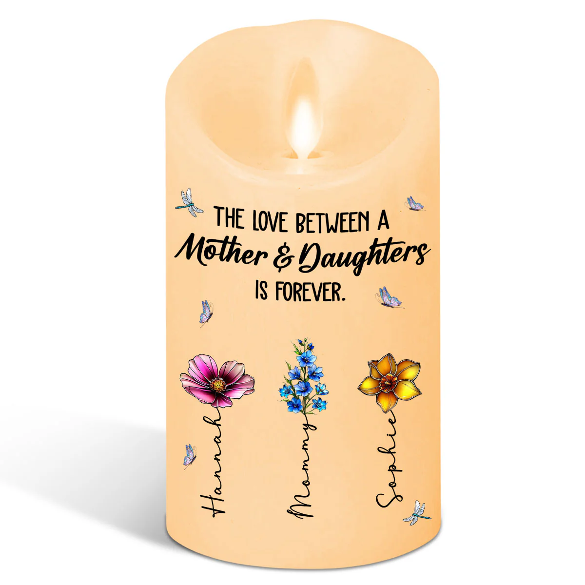 The Love Between Us Is Forever - Personalized Custom LED Candle