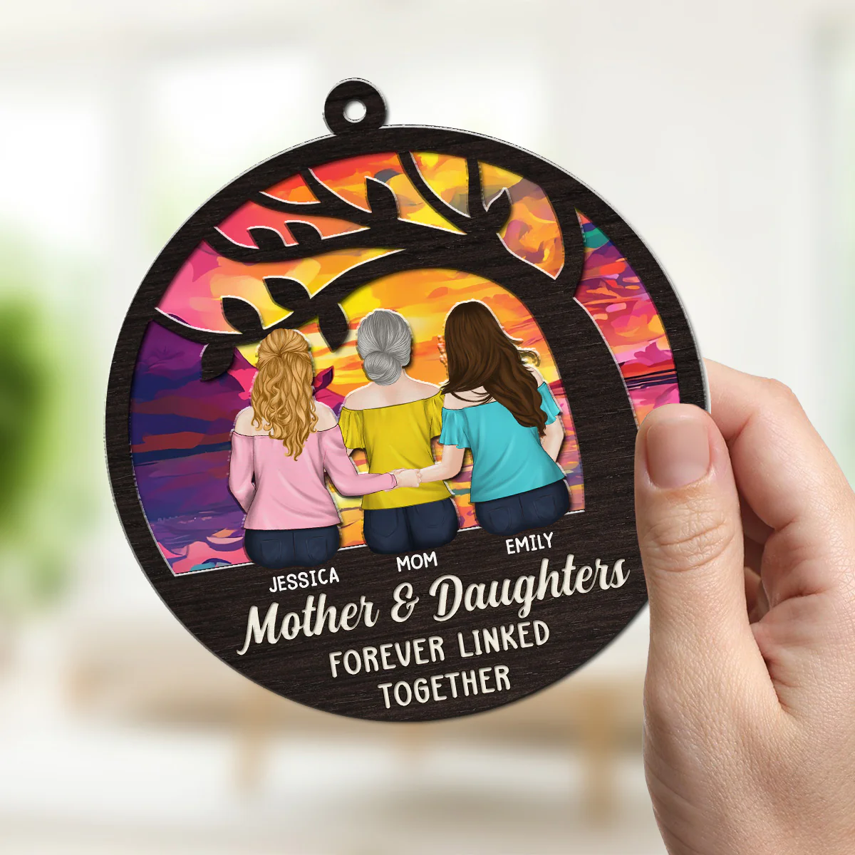 The Love Between Us - Personalized Custom Suncatcher - Image 3