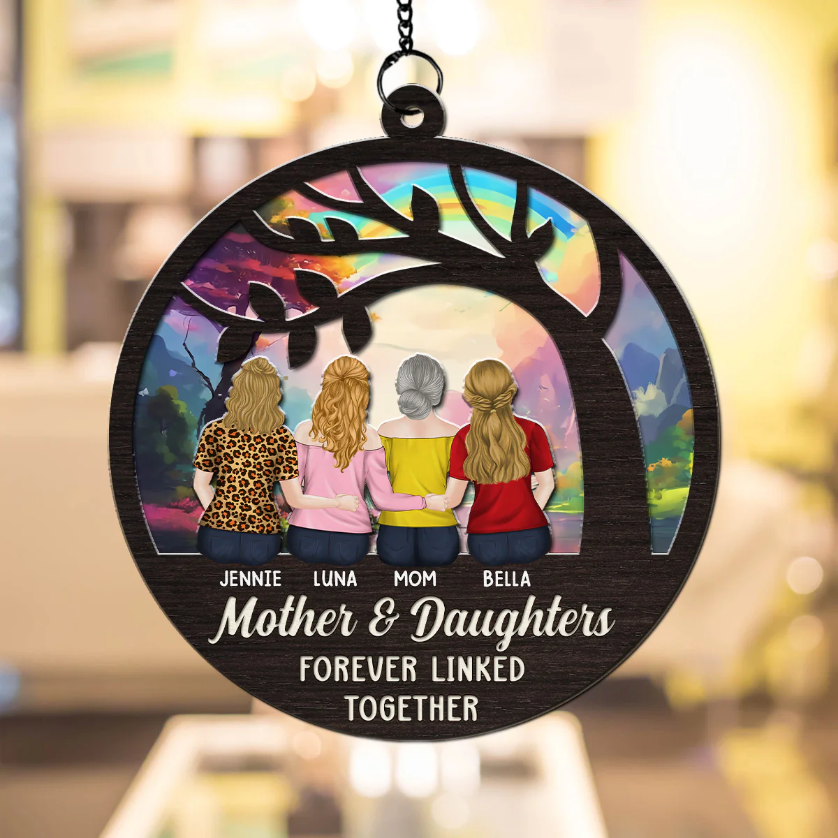 The Love Between Us - Personalized Custom Suncatcher - Image 4