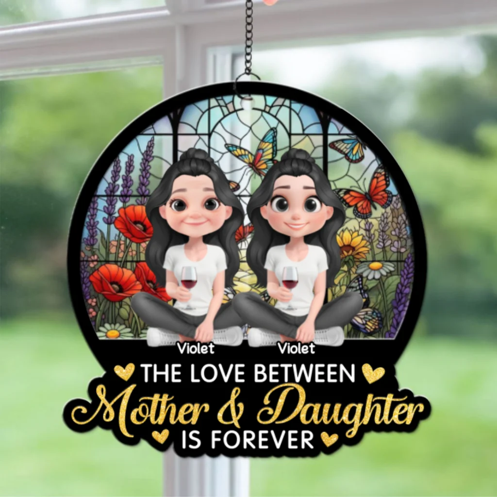 The Love By Heart - Personalized Custom Suncatcher - Image 6