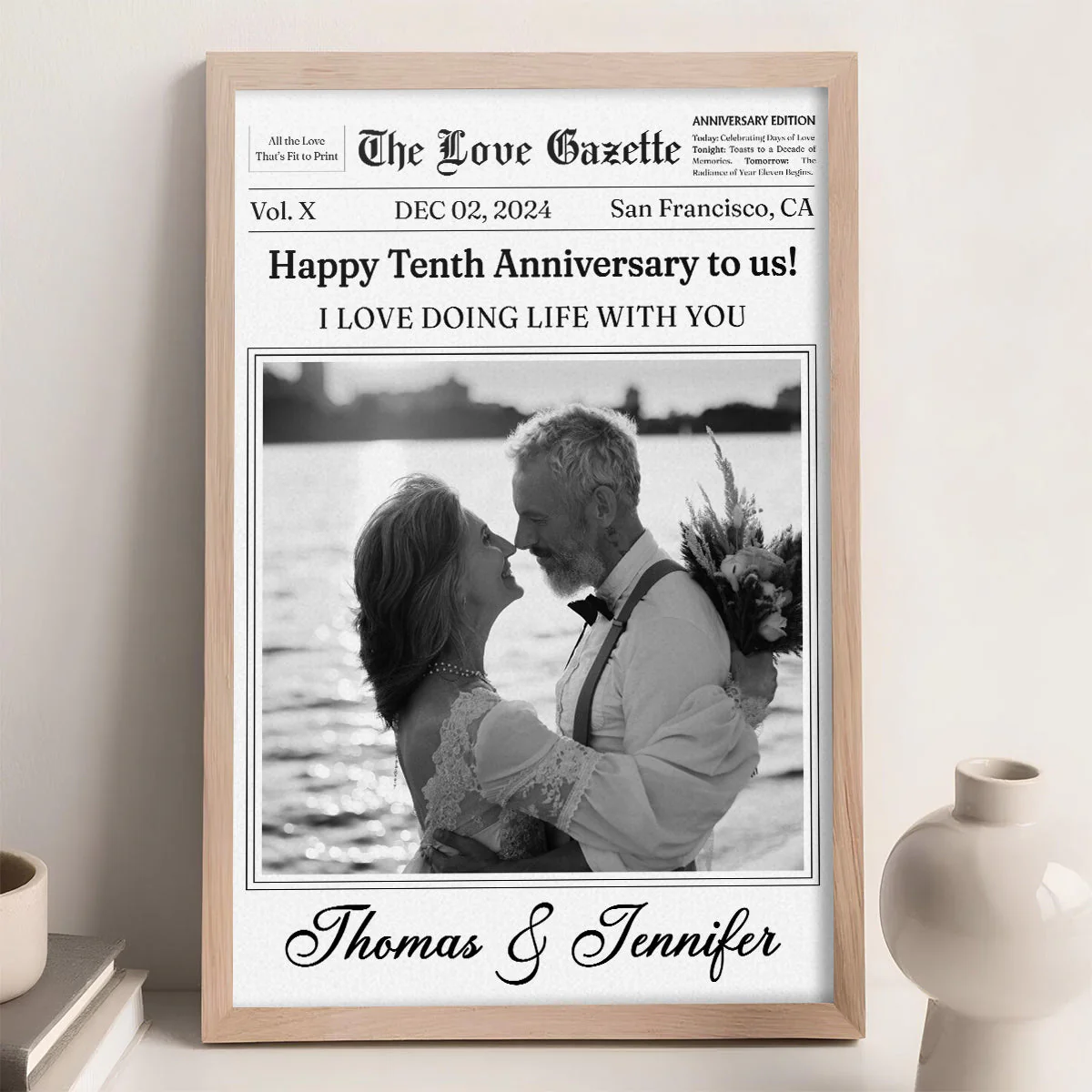 The Love Gazette - Personalized Custom Poster - Image 2