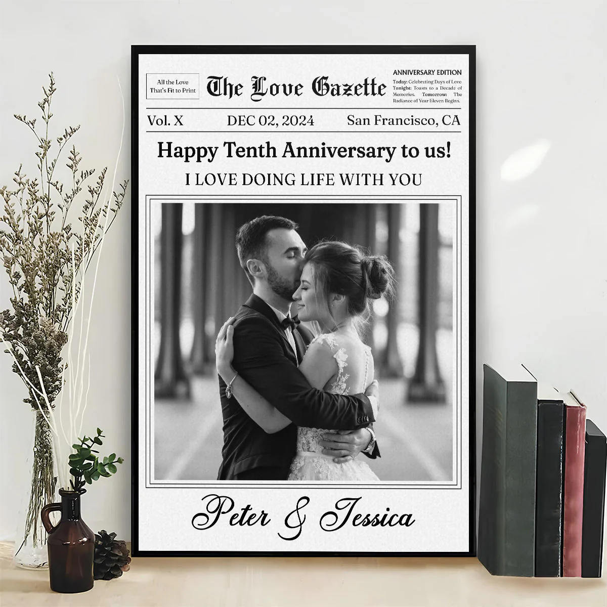 The Love Gazette - Personalized Custom Poster - Image 3