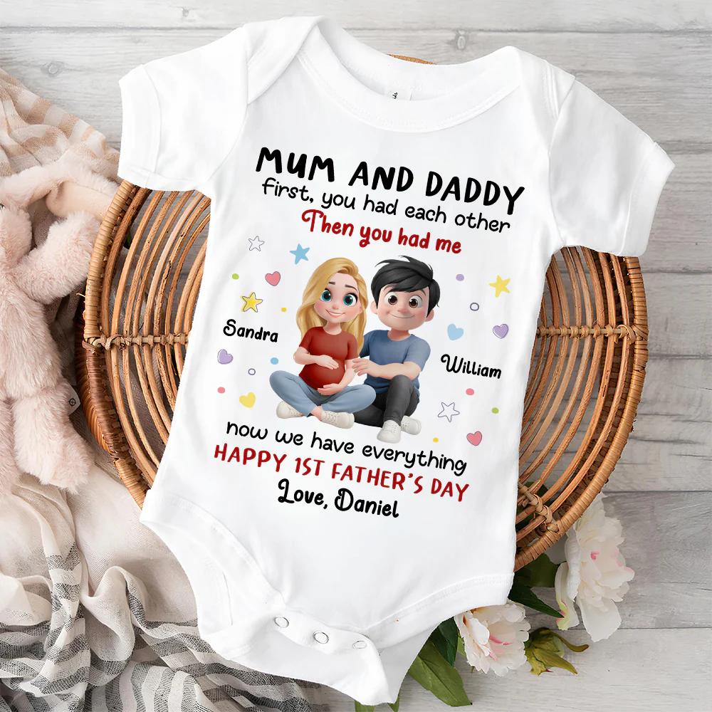 The Love I Entered - Personalized Custom Baby Onesie - Image 6