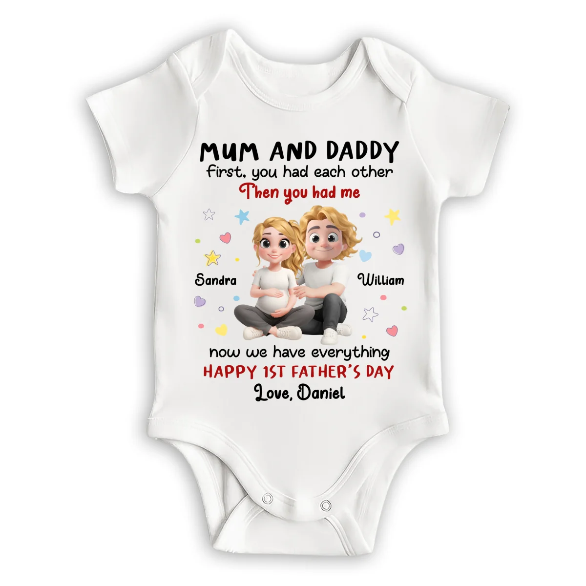 The Love I Entered - Personalized Custom Baby Onesie - Image 7