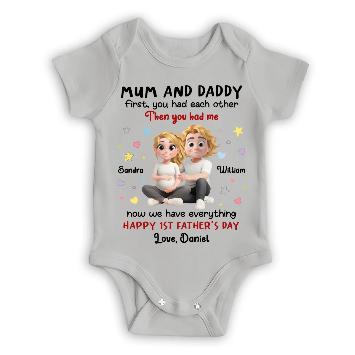 The Love I Entered - Personalized Custom Baby Onesie - Image 8