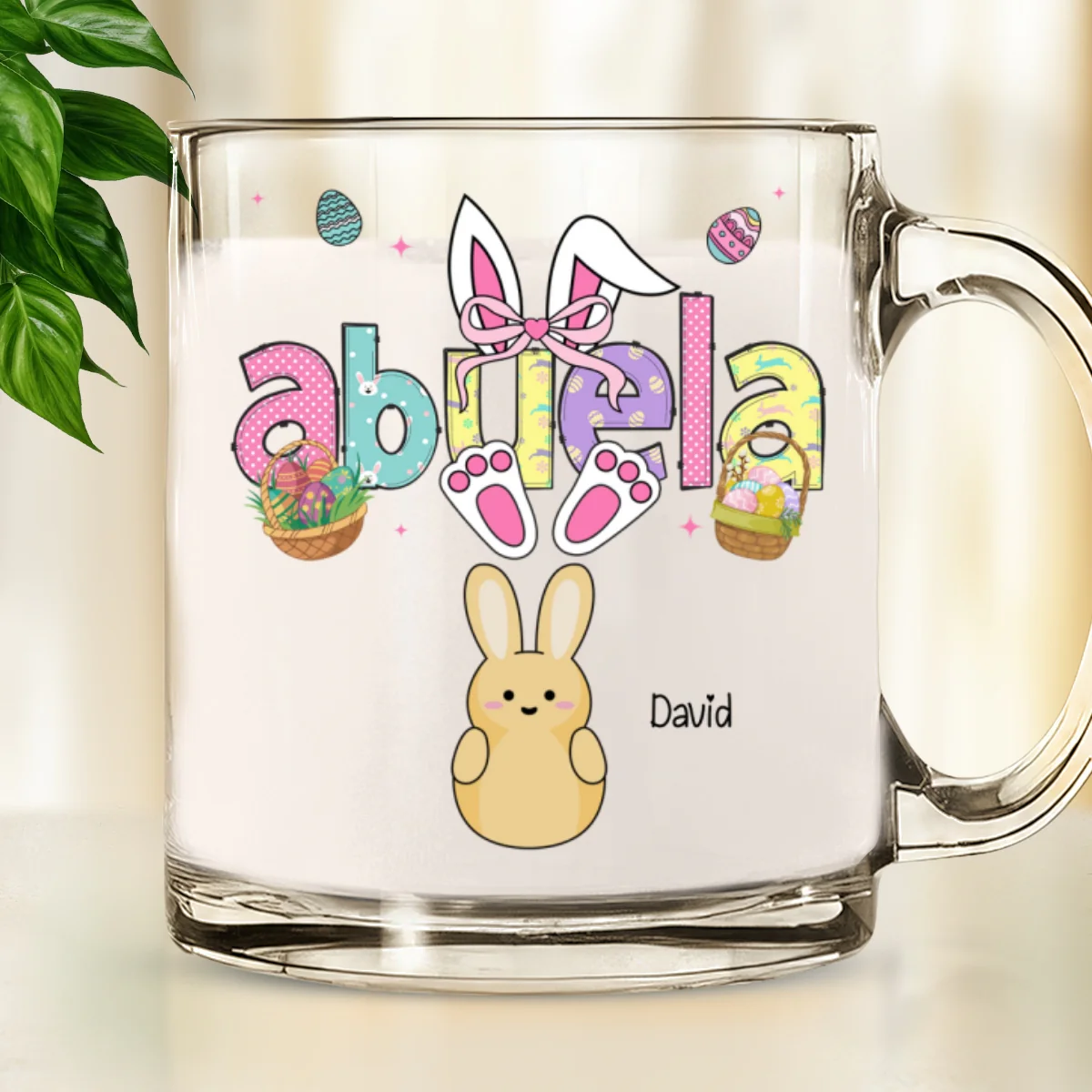 The Love Of Grandma Is Endless - Personalized Custom Glass Mug - Image 6