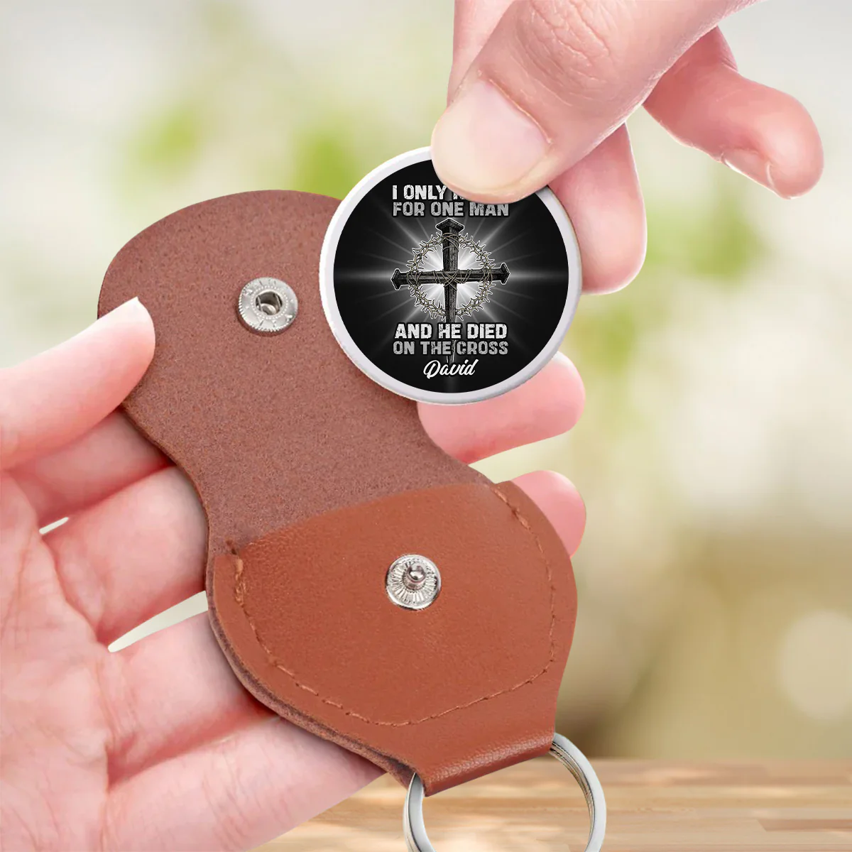 The Man I Kneel For - Personalized Custom Pocket Hug - Image 2