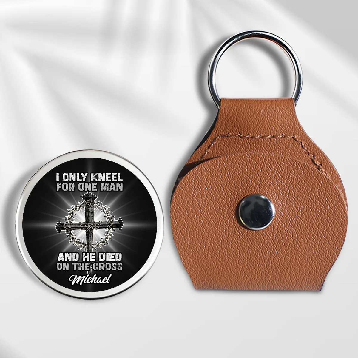 The Man I Kneel For - Personalized Custom Pocket Hug - Image 5