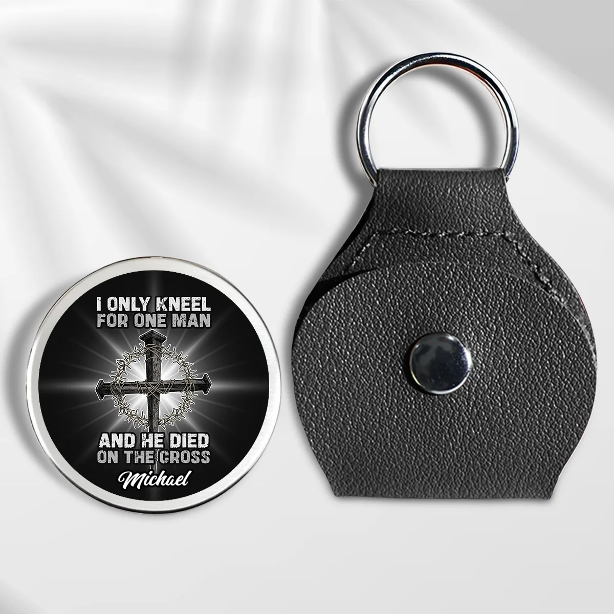 The Man I Kneel For - Personalized Custom Pocket Hug - Image 6
