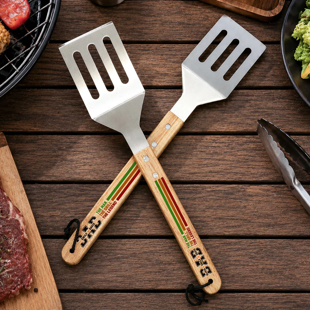The Man The Grill The Legend - Personalized Custom Grill Spatula - Image 2