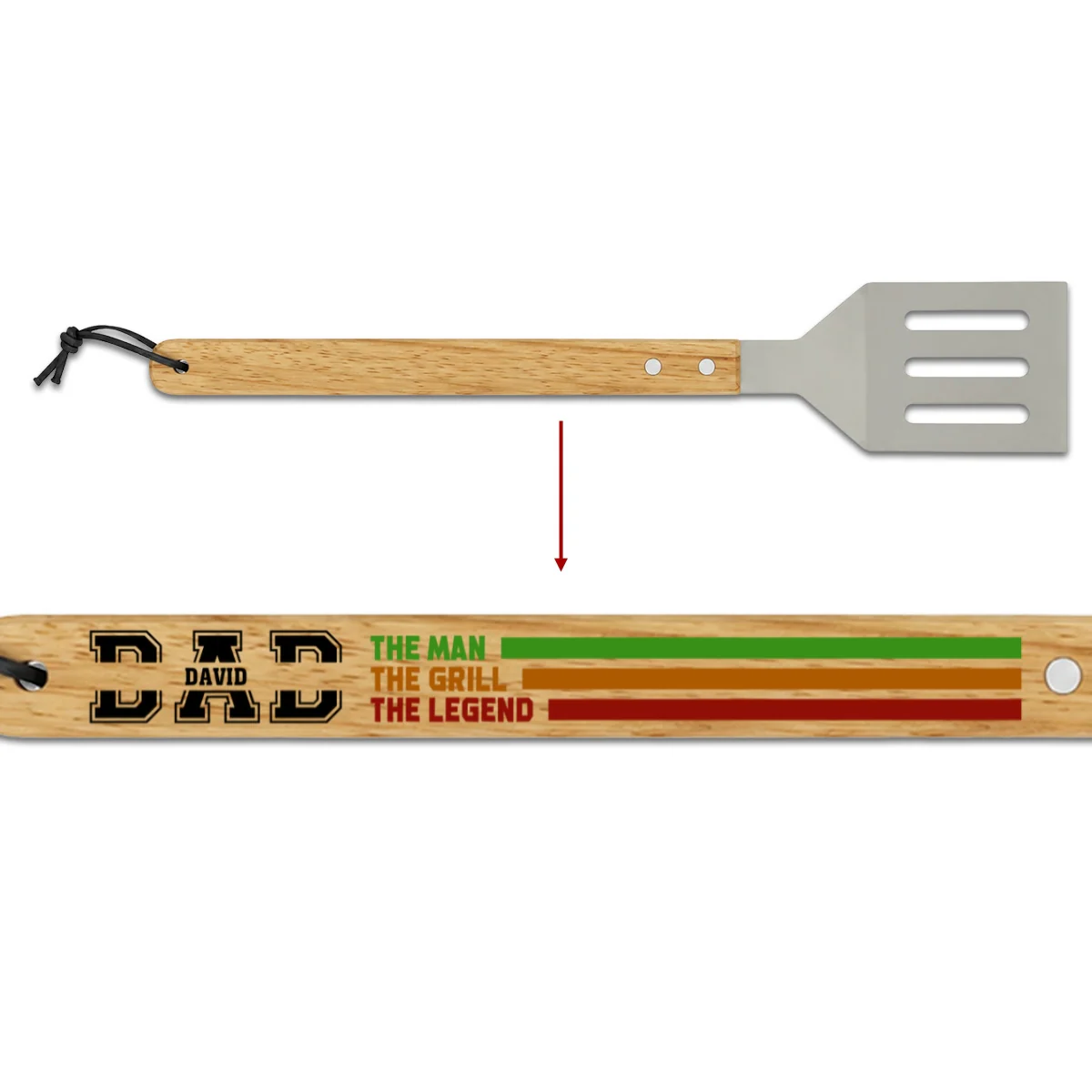 The Man The Grill The Legend - Personalized Custom Grill Spatula - Image 8