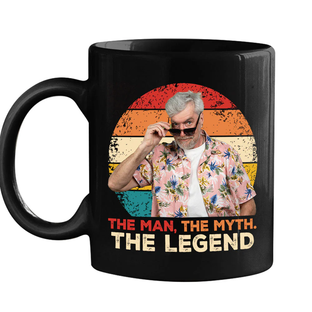 The Man, The Myth And The Legend 2nd Version  - Personalized Custom Coffee Mug - Image 2