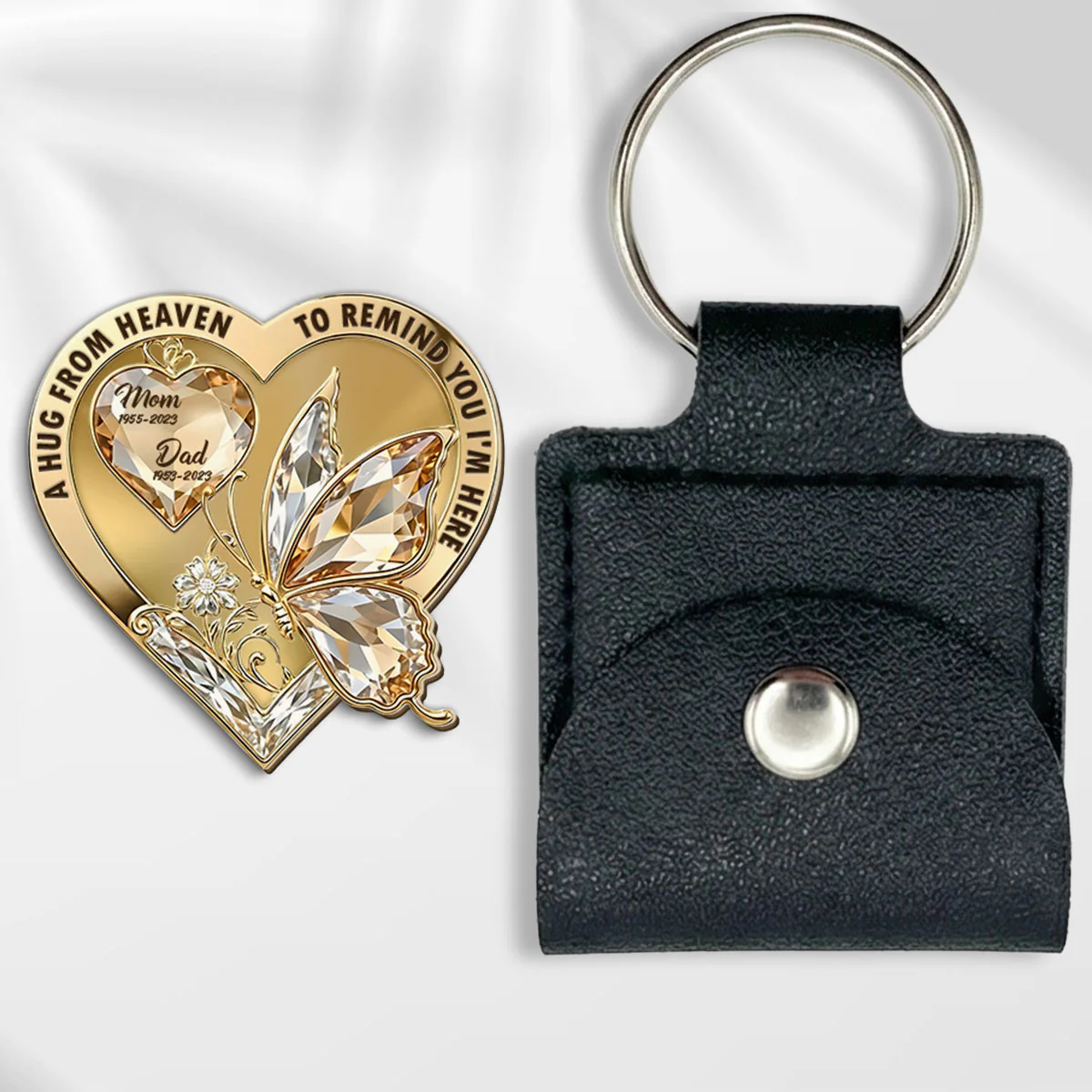 The Moment My Heart Changed Forever - Personalized Custom Wooden Pocket Hug - Image 5