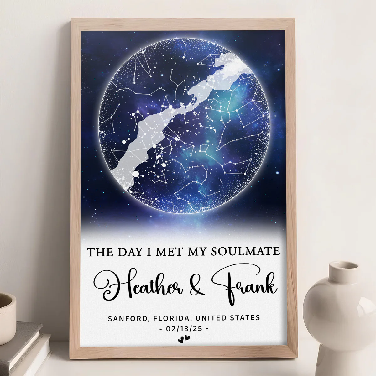The Moment Our Hearts Met - Personalized Custom Poster - Image 5