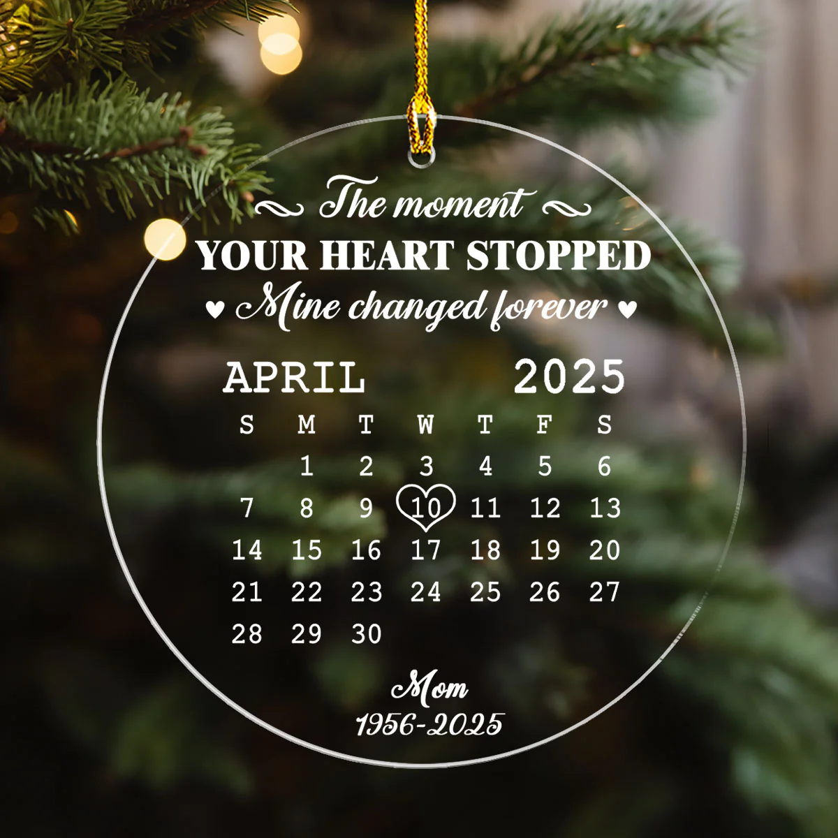 The Moment - Personalized Custom Acrylic Ornament