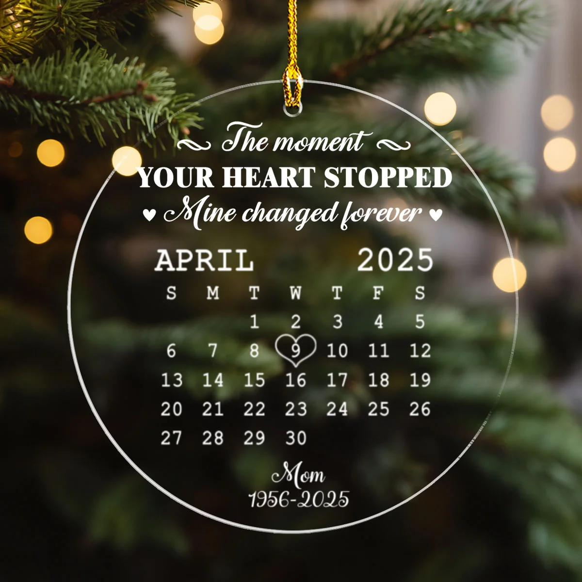 The Moment - Personalized Custom Acrylic Ornament - Image 6