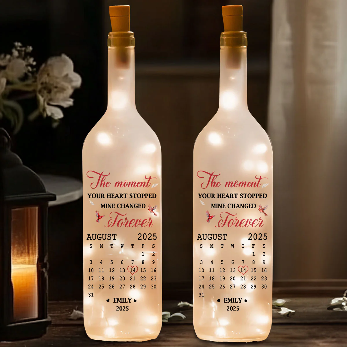 The Moment - Personalized Custom Bottle Lamp - Image 3