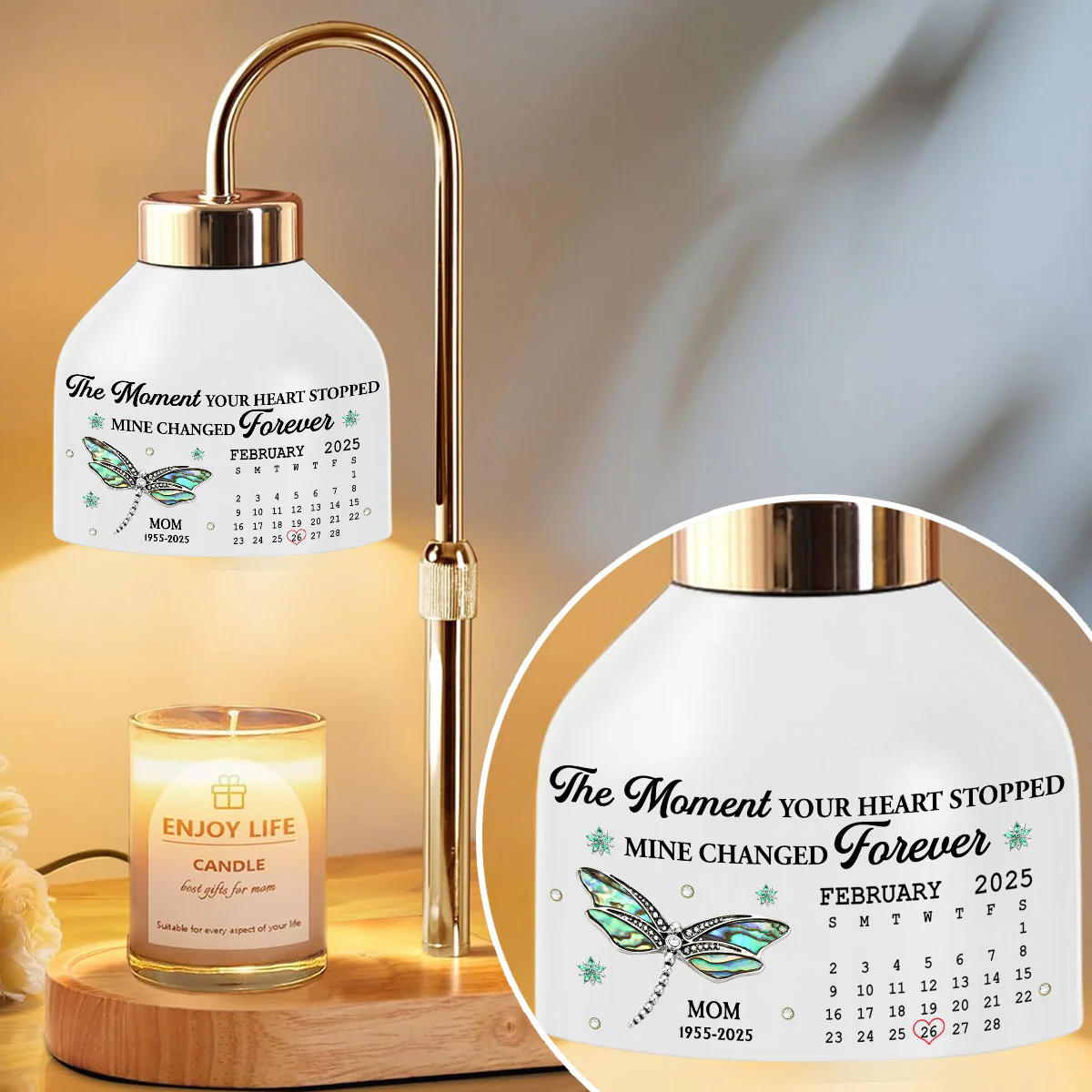 The Moment - Personalized Custom Candle Warmer Lamp