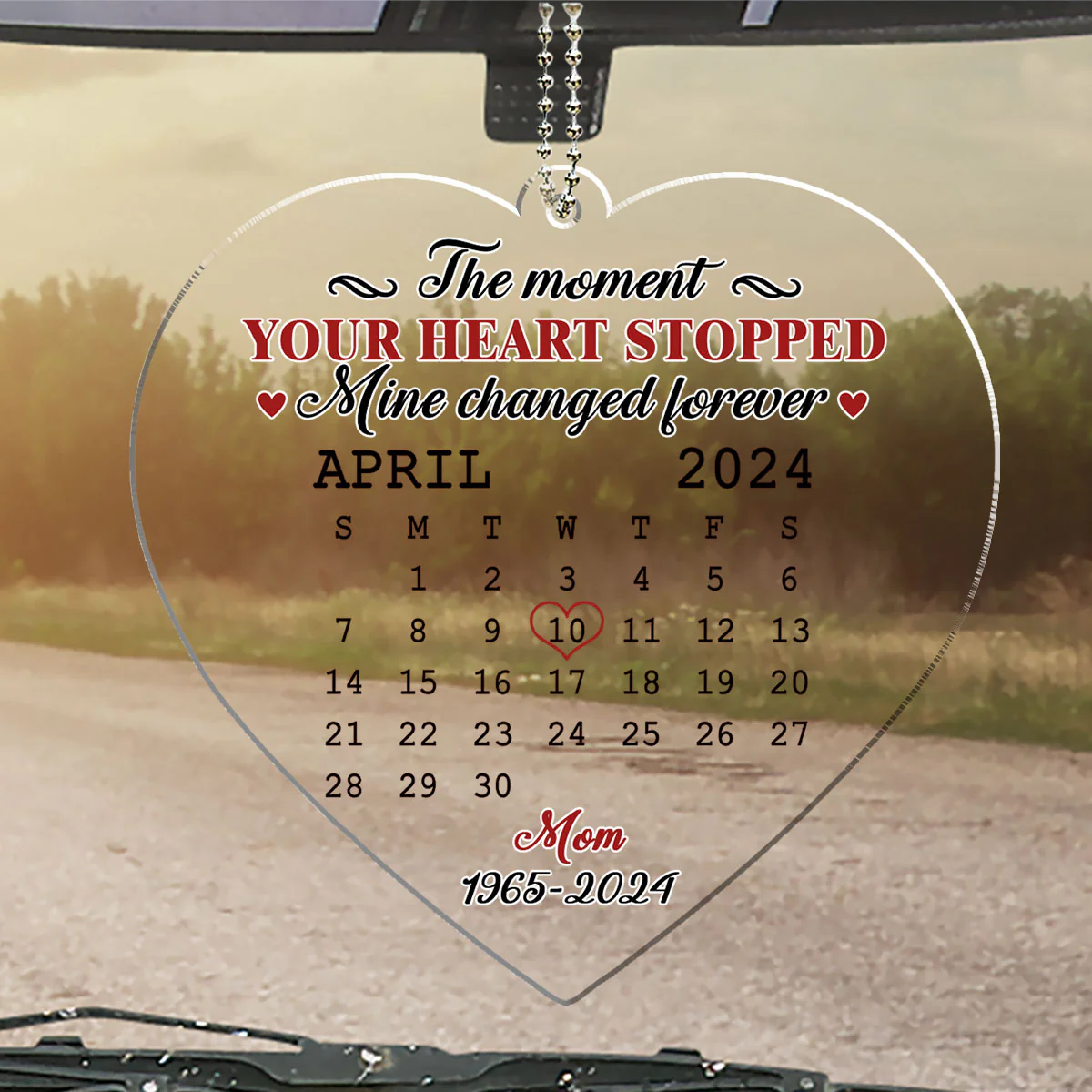 The Moment - Personalized Custom Car Ornament - Image 4
