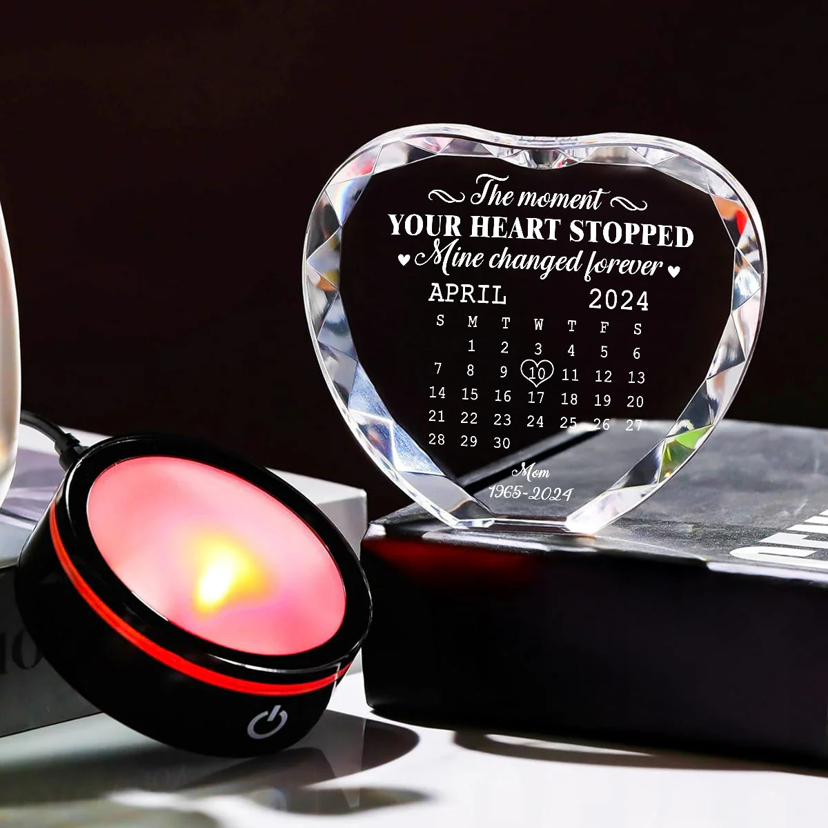 The Moment - Personalized Custom Crystal Led Light - Image 6