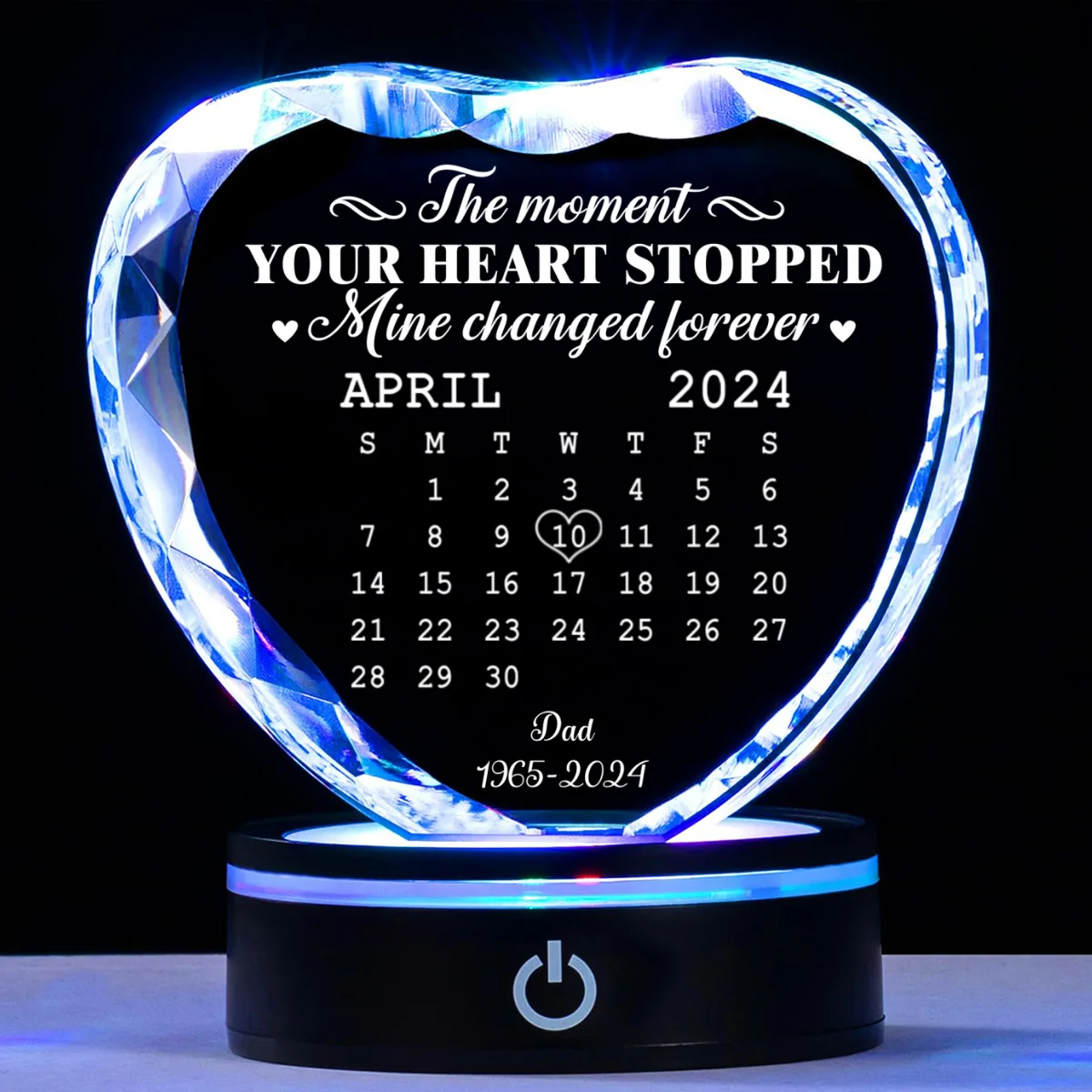 The Moment - Personalized Custom Crystal Led Light - Image 9