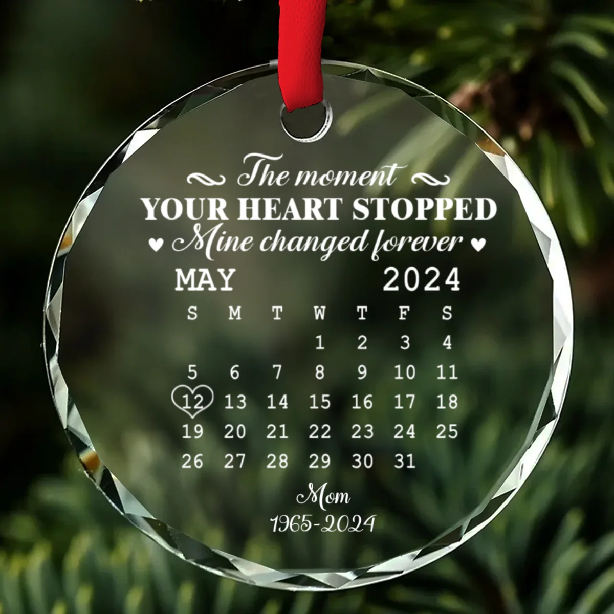 The Moment - Personalized Custom Glass Ornament - Image 7
