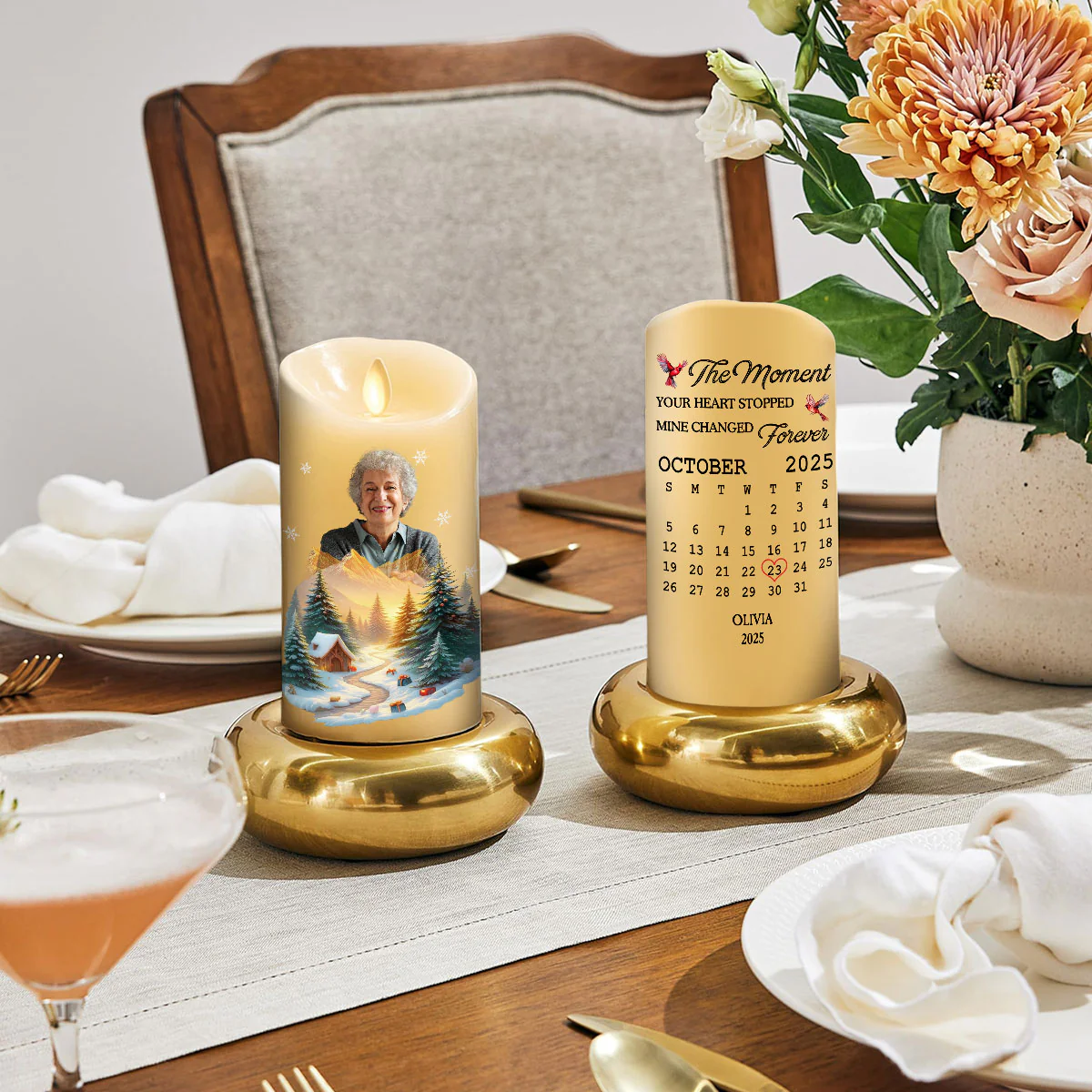 The Moment - Personalized Custom LED Candle - Image 2