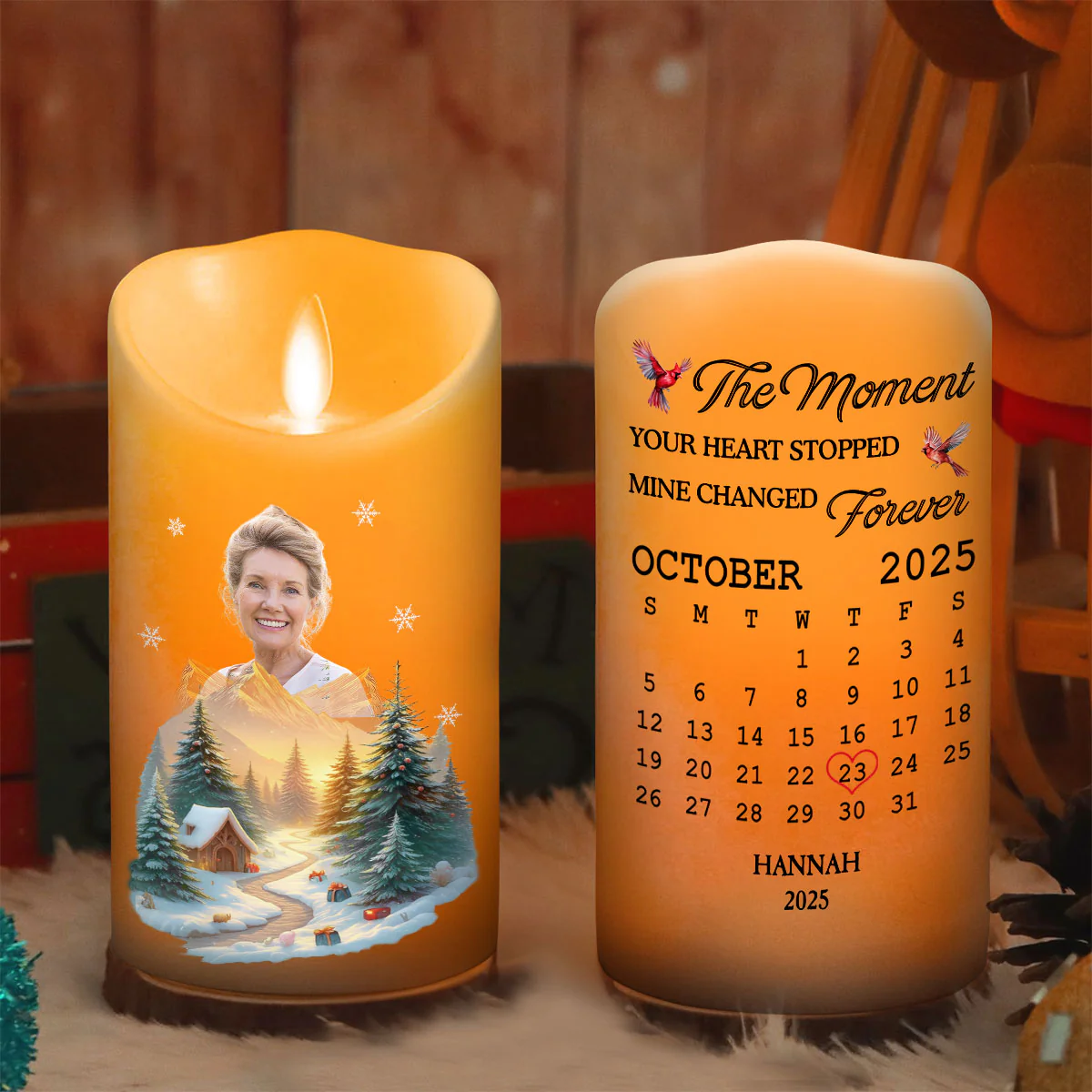 The Moment - Personalized Custom LED Candle - Image 3