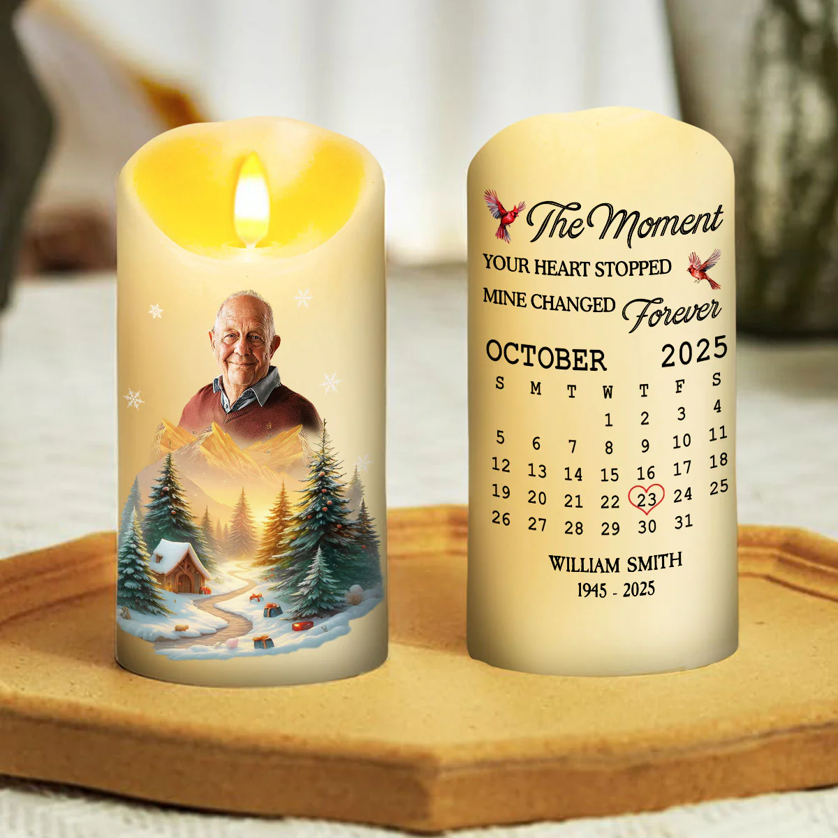 The Moment - Personalized Custom LED Candle - Image 4
