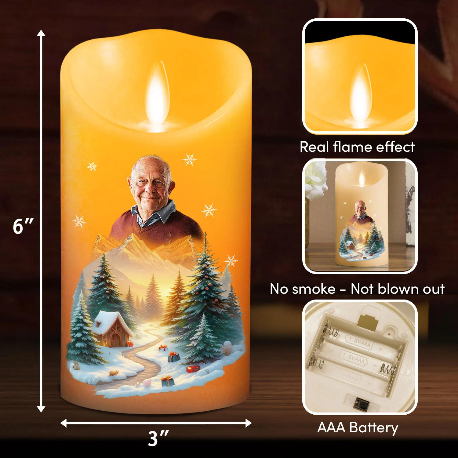 The Moment - Personalized Custom LED Candle - Image 5