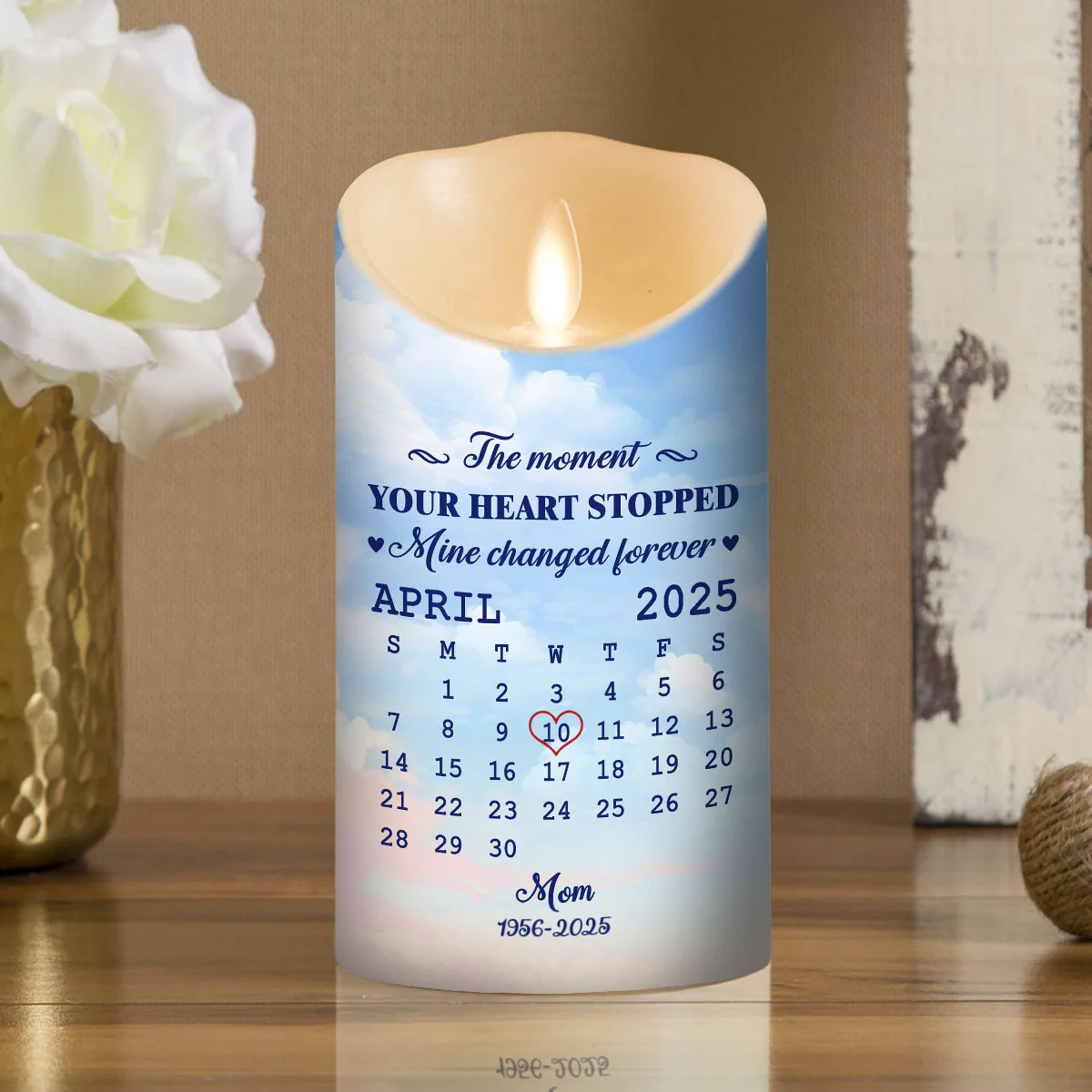 The Moment - Personalized Custom LED Candle - Image 3