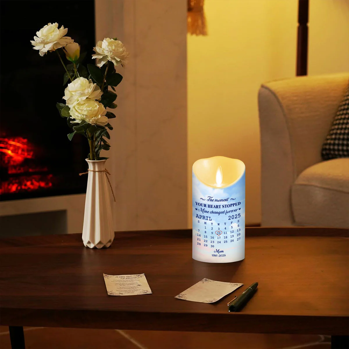 The Moment - Personalized Custom LED Candle - Image 4