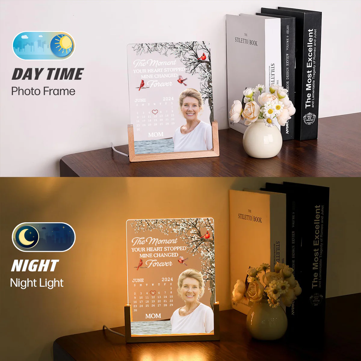 The Moment - Personalized Custom Plaque With Walnut Base - Image 5