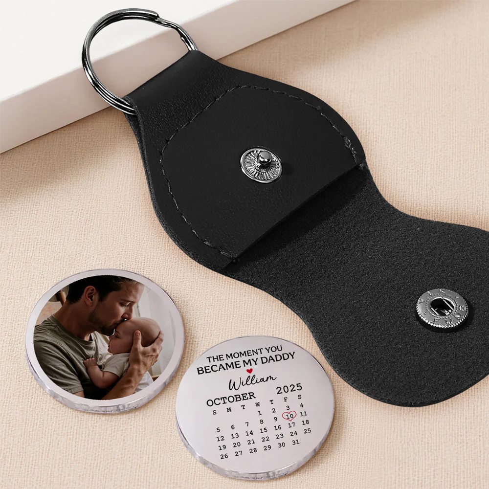 The Moment You Became My Daddy - Personalized Custom Pocket Hug - Image 2