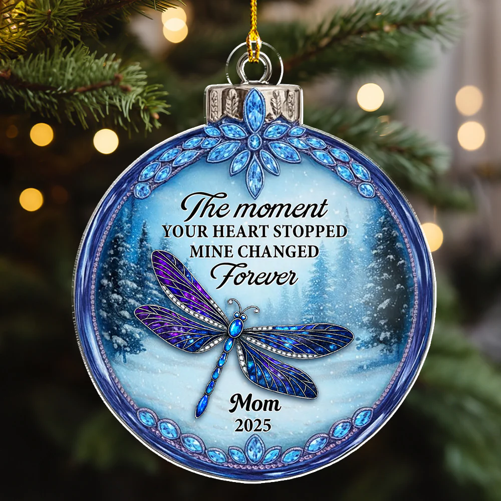 The Moment Your Heart Stopped - Personalized Custom Acrylic Ornament