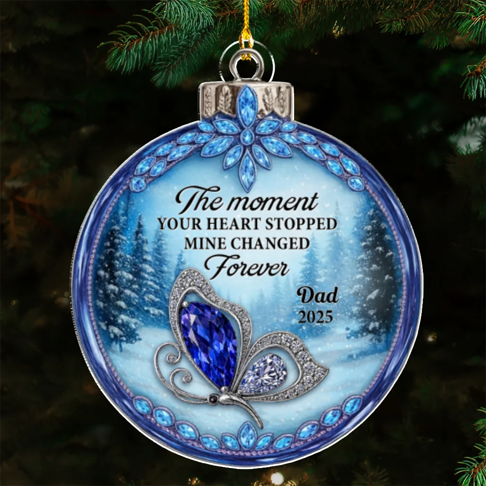 The Moment Your Heart Stopped - Personalized Custom Acrylic Ornament - Image 6