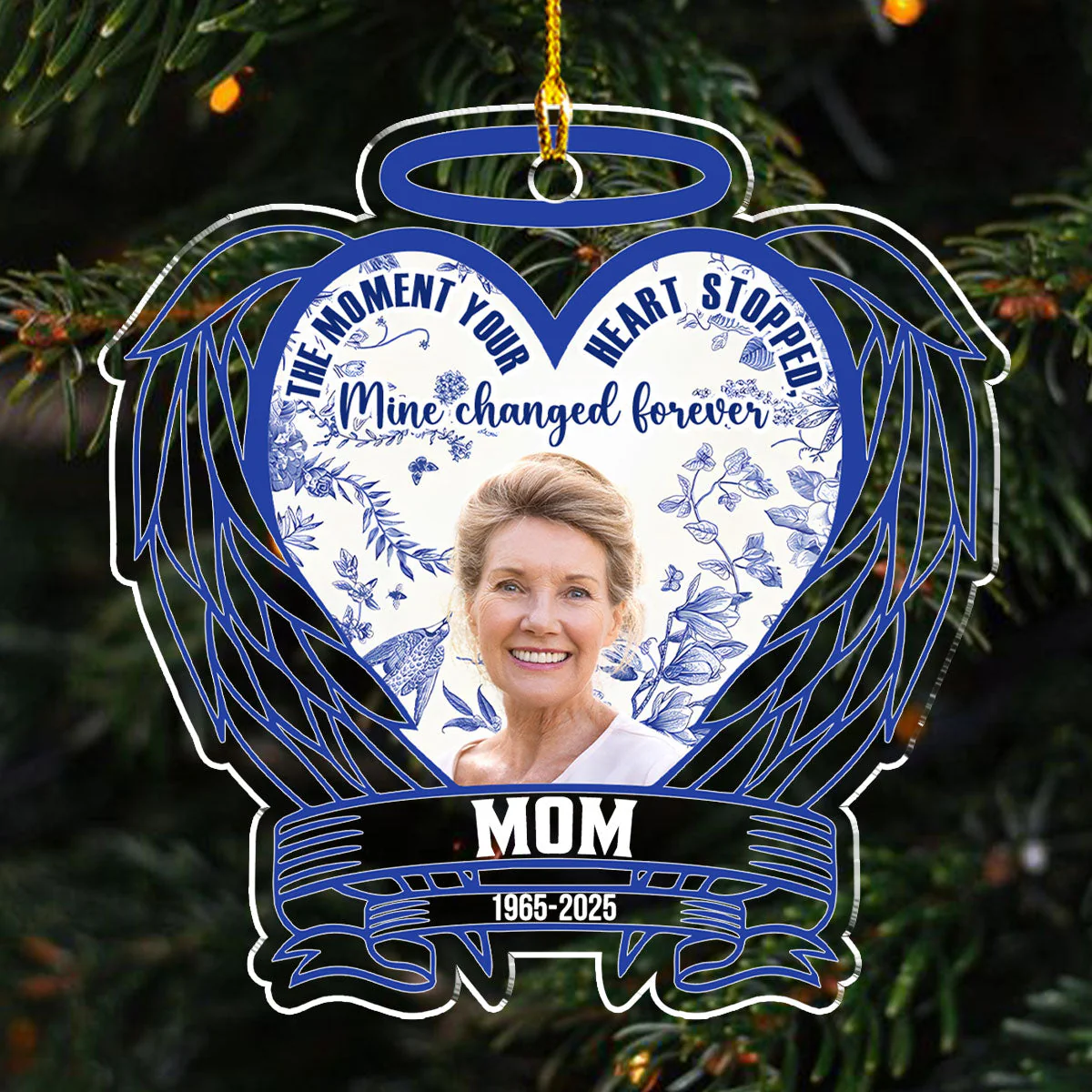 The Moment Your Heart Stopped - Personalized Custom Acrylic Ornament - Image 4