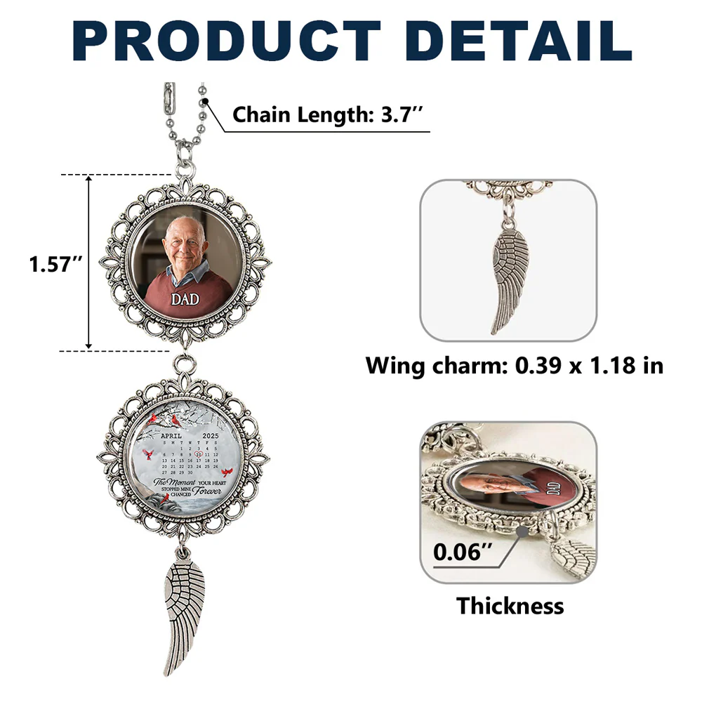 The Moment Your Heart Stopped - Personalized Custom Charming Ornament - Image 5