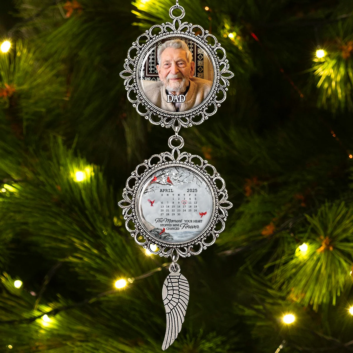 The Moment Your Heart Stopped - Personalized Custom Charming Ornament - Image 7