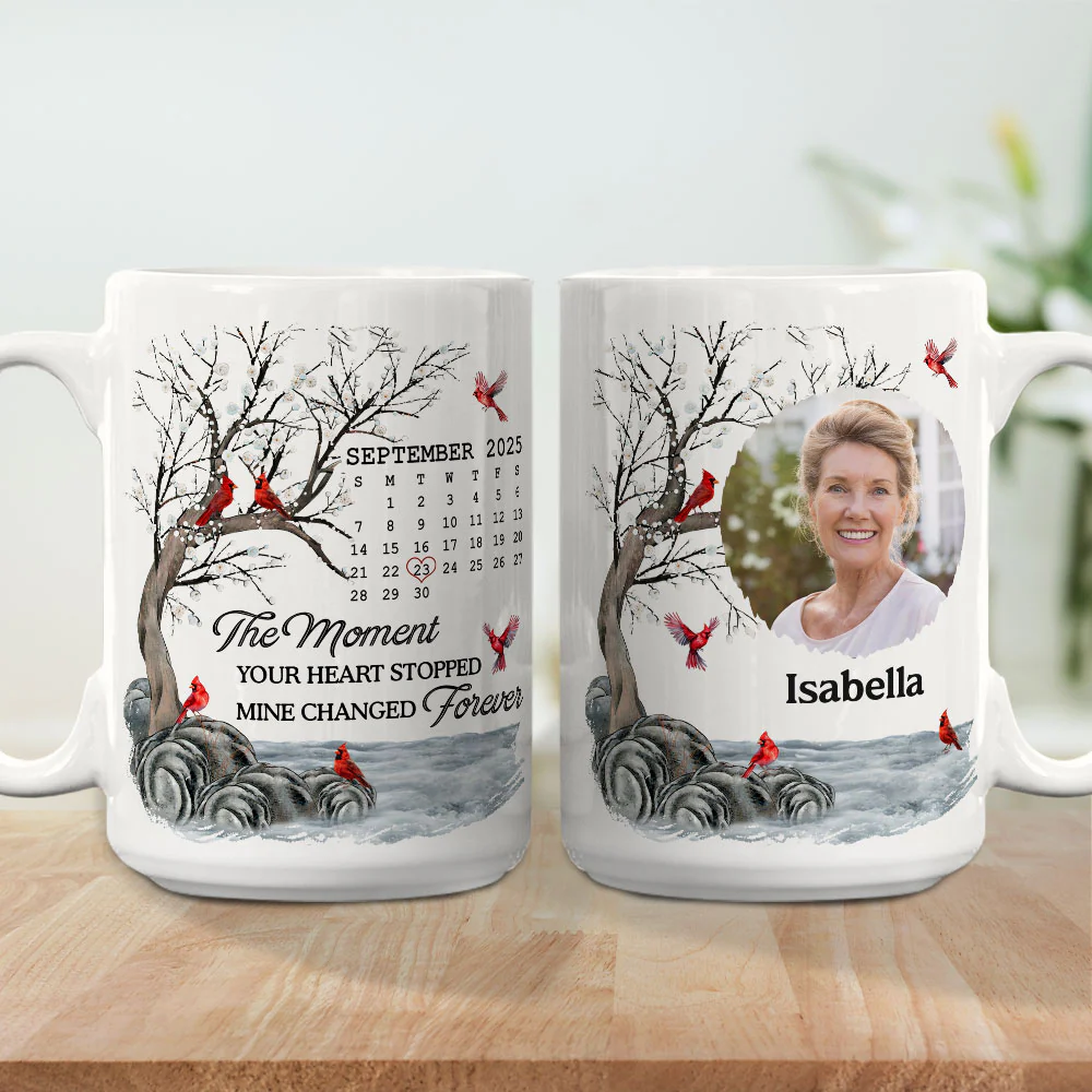 The Moment Your Heart Stopped - Personalized Custom Coffee Mug - Image 4